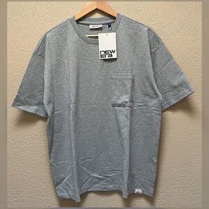 New Era Aurora Pocket Gray T-Shirt Size Large